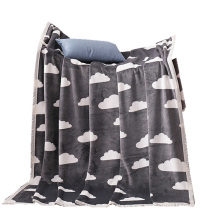 Blanket Wholesale 100% Polyester Big Size Printed Flannel Fleece Throw Blankets with Banding